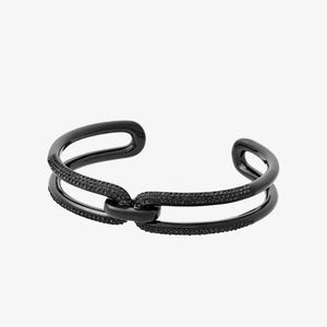 MICHAEL KORS MKJ6948001 Black-Tone Chain-Link Cuff